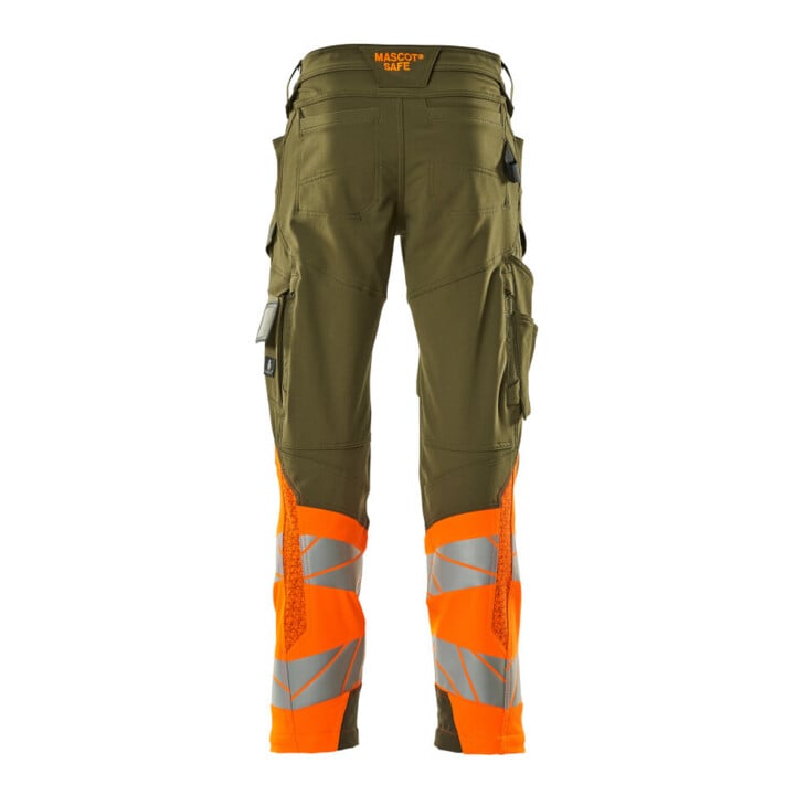 Mascot Hose ULTIMATE STRETCH 82C52 moosgrün/orange