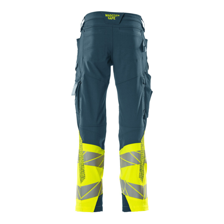 Mascot Hose ULTIMATE STRETCH 82C54 dunkelpetroleum hi-vis gelb