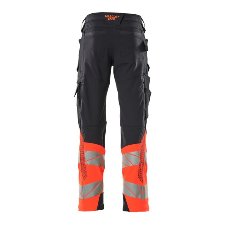 Mascot Hose ULTIMATE STRETCH 82C54 schwarzblau hi-vis rot