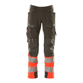 Mascot Hose ULTIMATE STRETCH 82C60 dunkelanthrazit hi-vis rot