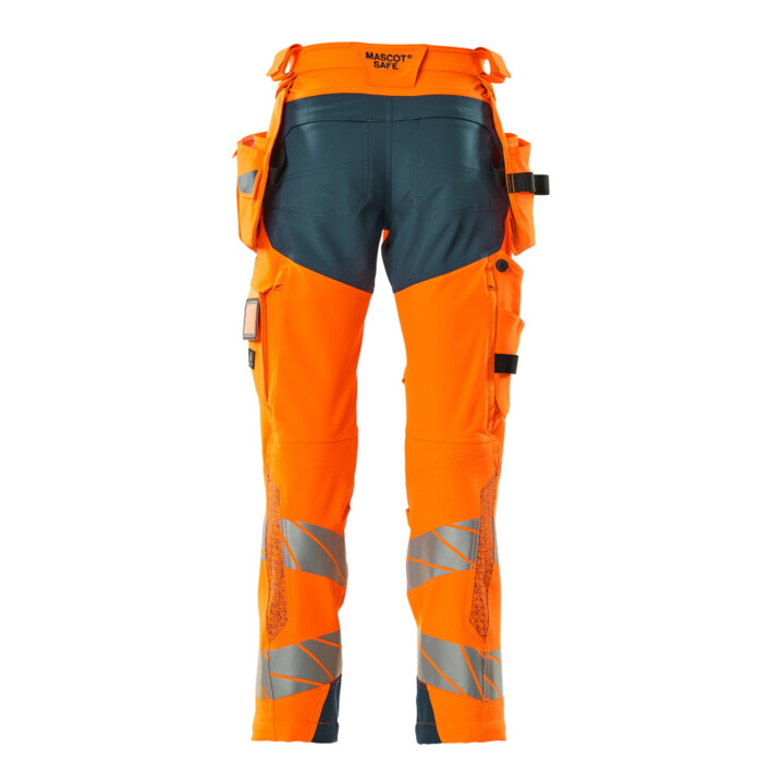 MASCOT Hose ULTIMATE STRETCH 82C64 hi-vis orange/dunkelpetroleum