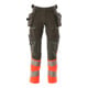 Mascot Hose ULTIMATE STRETCH 82C66 dunkelanthrazit/hi-vis rot