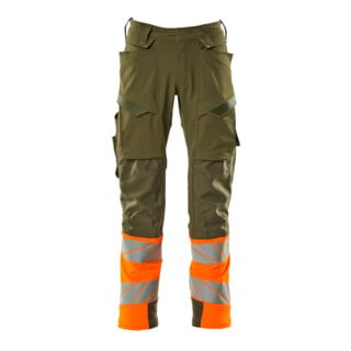 Mascot Hose ULTIMATE STRETCH 82C66 moosgrün/orange