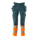 Mascot Hose ULTIMATE STRETCH 90C46 dunkelpetroleum/hi-vis orange
