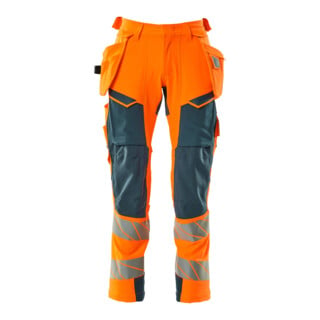 Mascot Hose ULTIMATE STRETCH 90C46 hi-vis orange/dunkelpetroleum