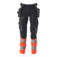 Mascot Hose ULTIMATE STRETCH 90C49 schwarzblau/hi-vis rot