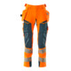 Mascot Hose ULTIMATE STRETCH 90C51 hi-vis orange/dunkelpetroleum