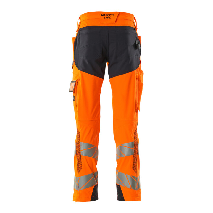 Mascot Hose ULTIMATE STRETCH 90C51 hi-vis orange/schwarzblau