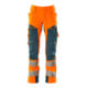 Mascot Hose ULTIMATE STRETCH 90C54 hi-vis orange/dunkelpetroleum