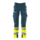 Mascot Hose ULTIMATE STRETCH 90C56 dunkelpetroleum/hi-vis gelb