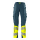 Mascot Hose ULTIMATE STRETCH 90C56 dunkelpetroleum/hi-vis gelb