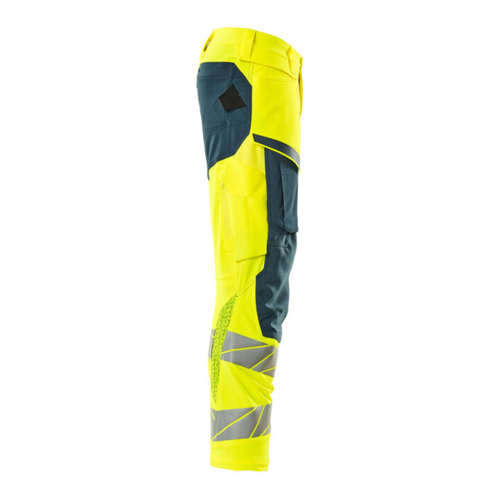 Mascot Hose ULTIMATE STRETCH 90C62 hi-vis gelb/dunkelpetroleum