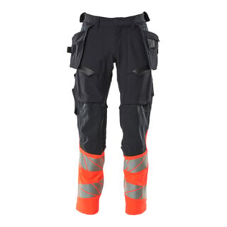 Mascot Hose ULTIMATE STRETCH 90C62 schwarzblau/hi-vis rot
