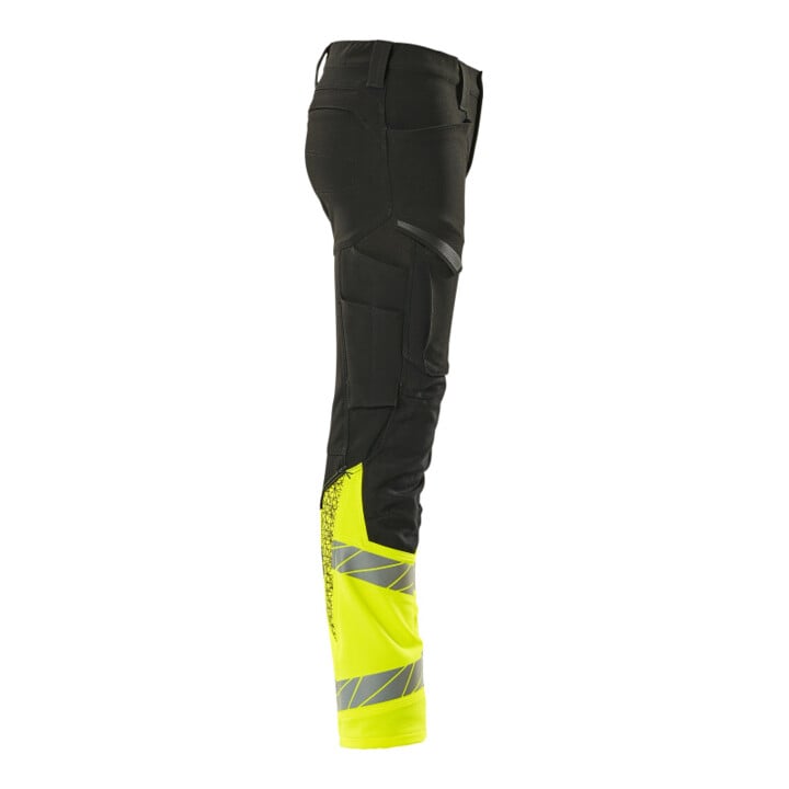 Mascot Hose ULTIMATE STRETCH Kinder Größe 128 schwarz/hi-vis gelb