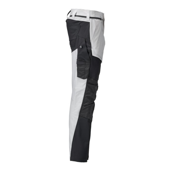 Mascot Hose ULTIMATE STRETCH mit Knietaschen 82C60 weiss/Anthrazitgrau