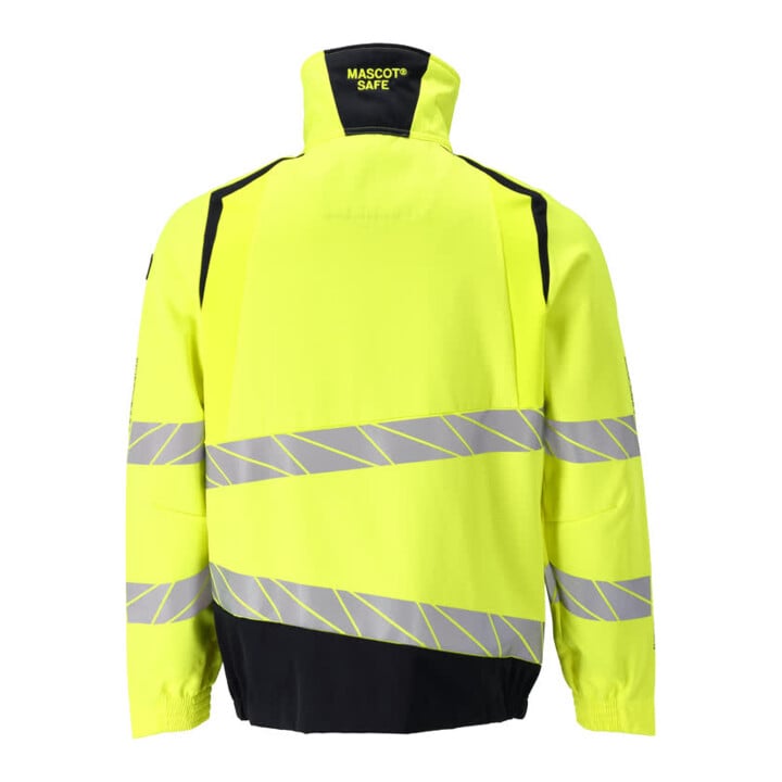 Mascot Jacke Stretch-Einsätze Arbeitsjacke Gr. L hi-vis gelb/schwarzblau