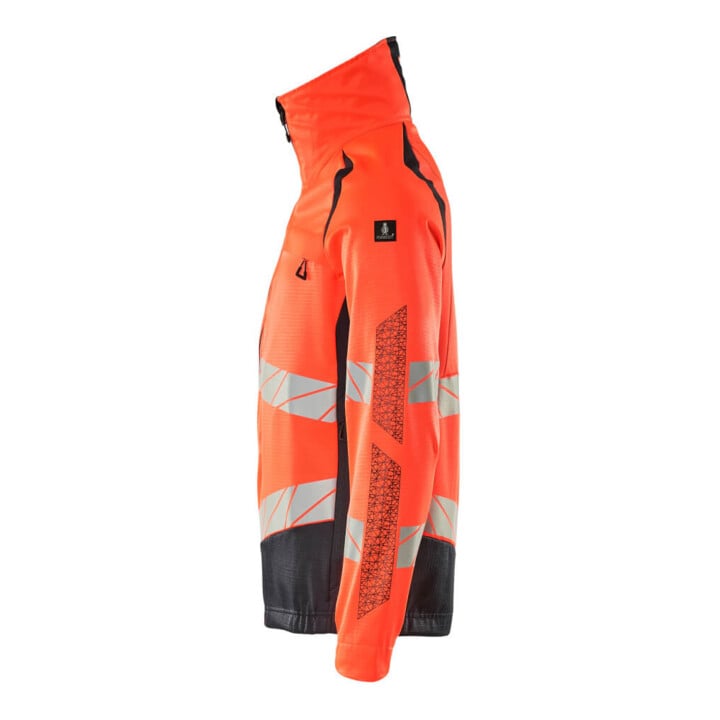 Mascot Jacke Stretch-Einsätze Arbeitsjacke Gr. L Hi-vis rot/schwarzblau