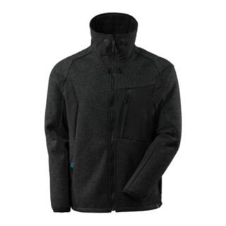 Mascot Jacke, Strick, mit Membran Strickjacke Größe 4XL, Schwarz-meliert/Schwarz