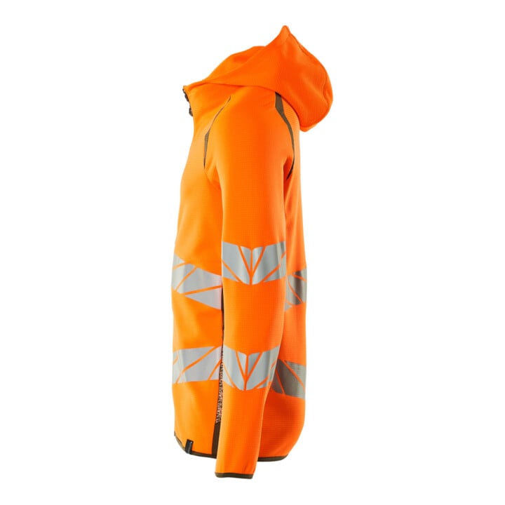 Mascot Kapuzensweatshirt 4XL hi-vis orange/moosgrün moderne Passform