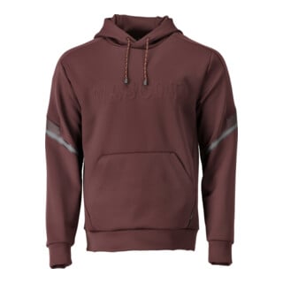 MASCOT Kapuzensweatshirt Fleece bordeaux Größe S