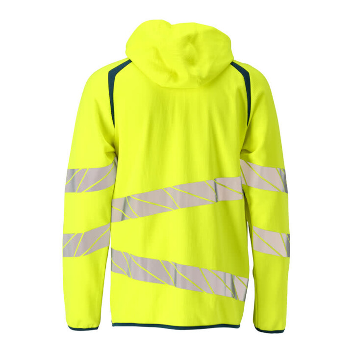 Mascot Kapuzensweatshirt moderne Passform hi-vis gelb/dunkelpetroleum Gr. L