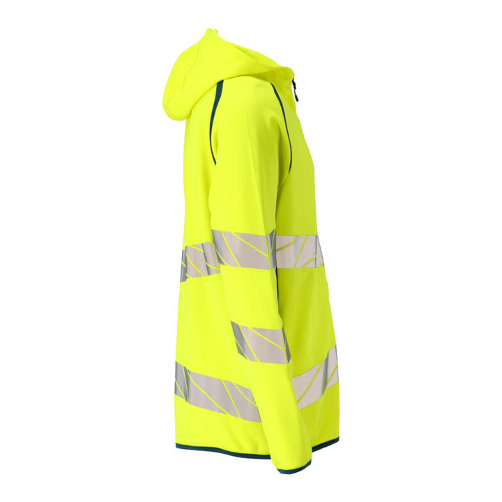 Mascot Kapuzensweatshirt moderne Passform hi-vis gelb/dunkelpetroleum Gr. S