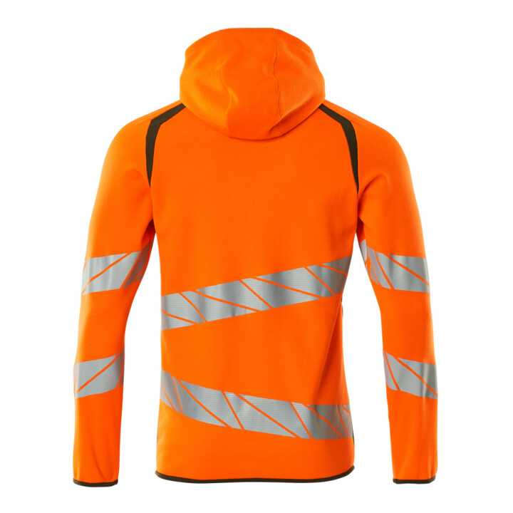 Mascot Kapuzensweatshirt moderne Passform hi-vis orange/moosgrün Gr. M