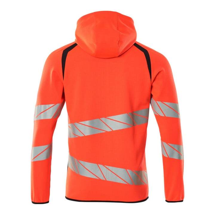 Mascot Kapuzensweatshirt moderne Passform Hi-vis rot/schwarzblau Gr. L