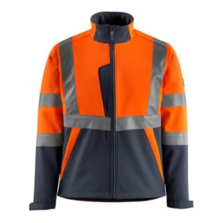Mascot Softshelljacke Kiama orange/schwarzblau
