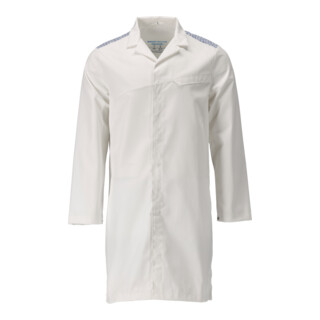 Mascot Kittel Größe 6XL weiss/azurblau