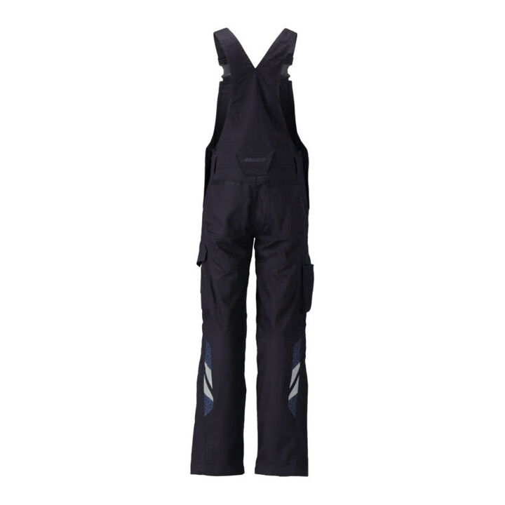 Mascot Latzhose 76C46 Knietaschen Stretch Baumwolle schwarzblau