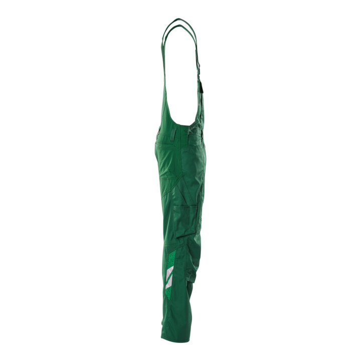 Mascot Latzhose 76C52 grün mit Knietaschen Stretch-Einsätze