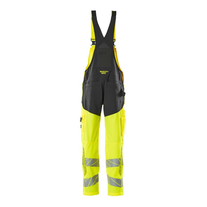 Mascot Latzhose 76C52 Knietaschen Stretch hi-vis gelb/schwarz