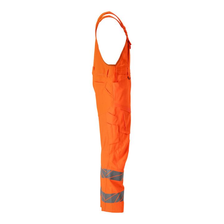 Mascot Latzhose 76C52 Knietaschen Stretch hi-vis orange
