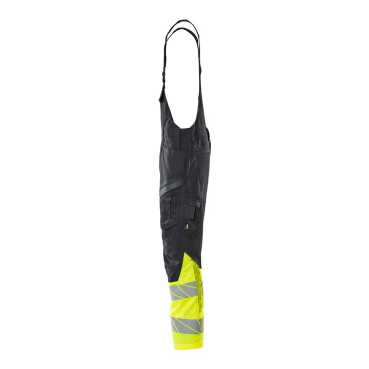 Mascot Latzhose 76C52 Knietaschen Stretch schwarzblau/hi-vis gelb