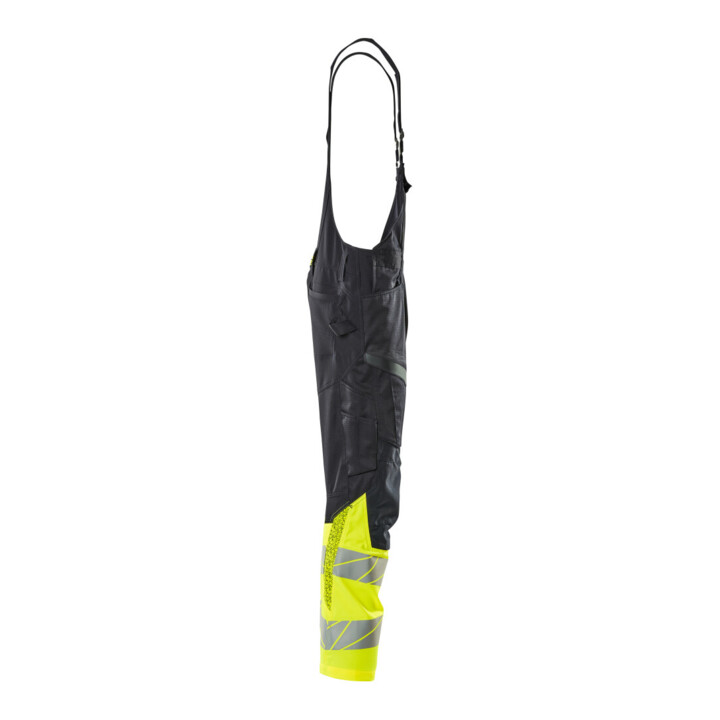 Mascot Latzhose 76C58 Knietaschen Stretch schwarzblau/hi-vis gelb
