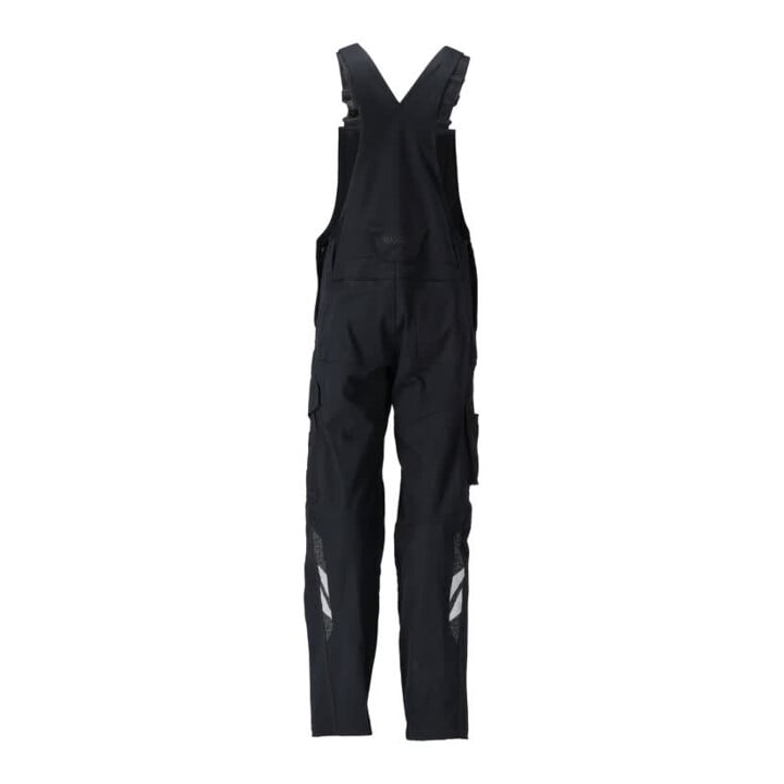 Mascot Latzhose 82C42 Stretch Baumwolle schwarz Knietaschen