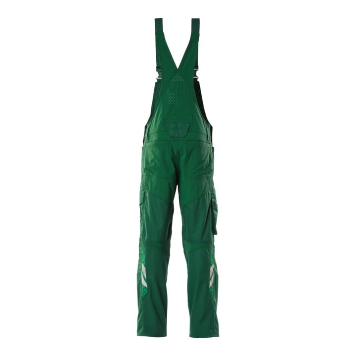 Mascot Latzhose 82C46 grün mit Knietaschen und Stretch-Einsätze