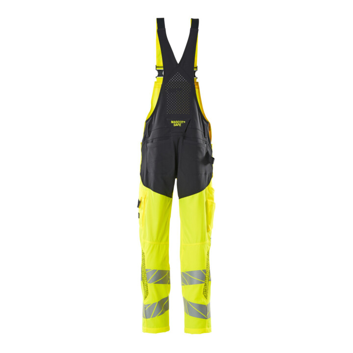 Mascot Latzhose 82C48 Knietaschen Stretch hi-vis gelb/schwarzblau