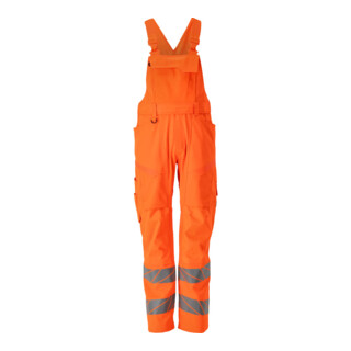 Mascot Latzhose 82C50 Knietaschen Stretch hi-vis orange
