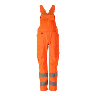 Mascot Latzhose 82C60 Knietaschen Stretch hi-vis orange