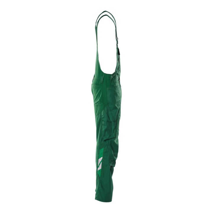 Mascot Latzhose 82C62 grün mit Knietaschen Stretch-Einsätze