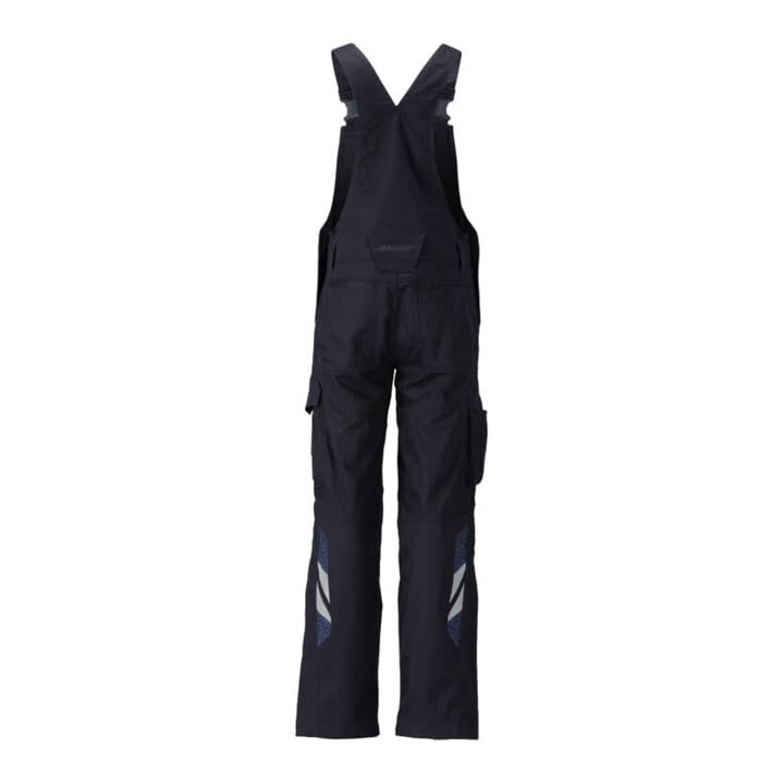 Mascot Latzhose 82C68 Stretch Baumwolle schwarzblau Knietaschen