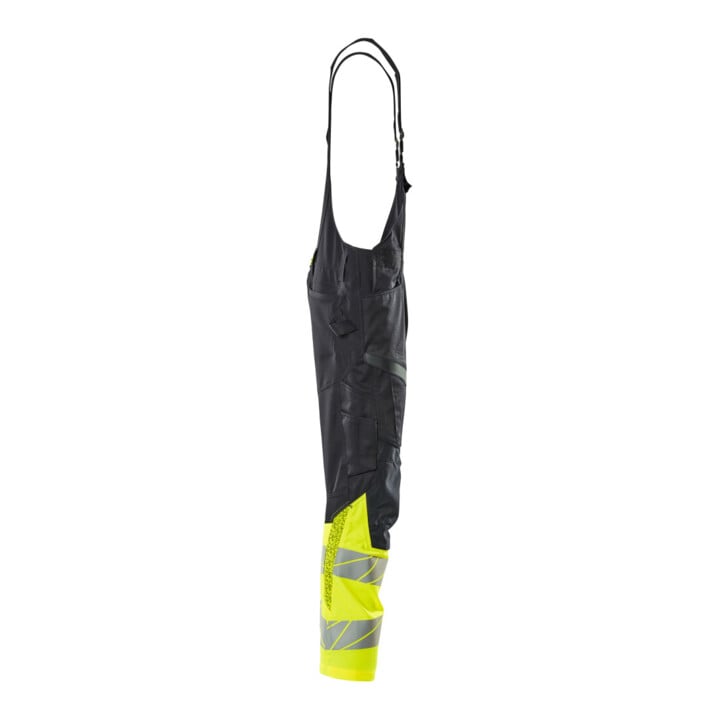 Mascot Latzhose 90C56 Knietaschen Stretch schwarzblau/hi-vis gelb