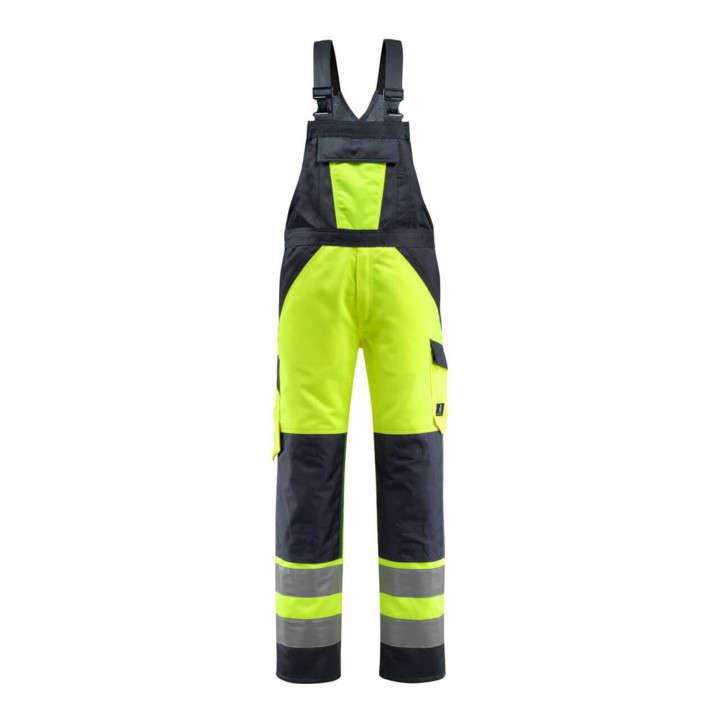Mascot Latzhose Gosford hi-vis gelb/schwarzblau Größe 50
