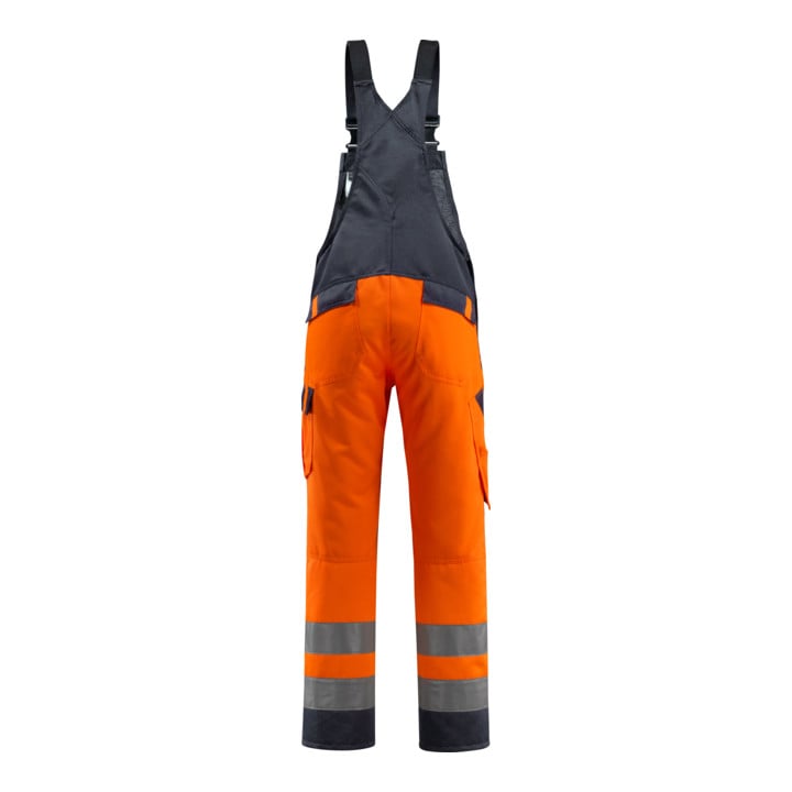 Mascot Latzhose Gosford hi-vis orange/schwarzblau Größe 48
