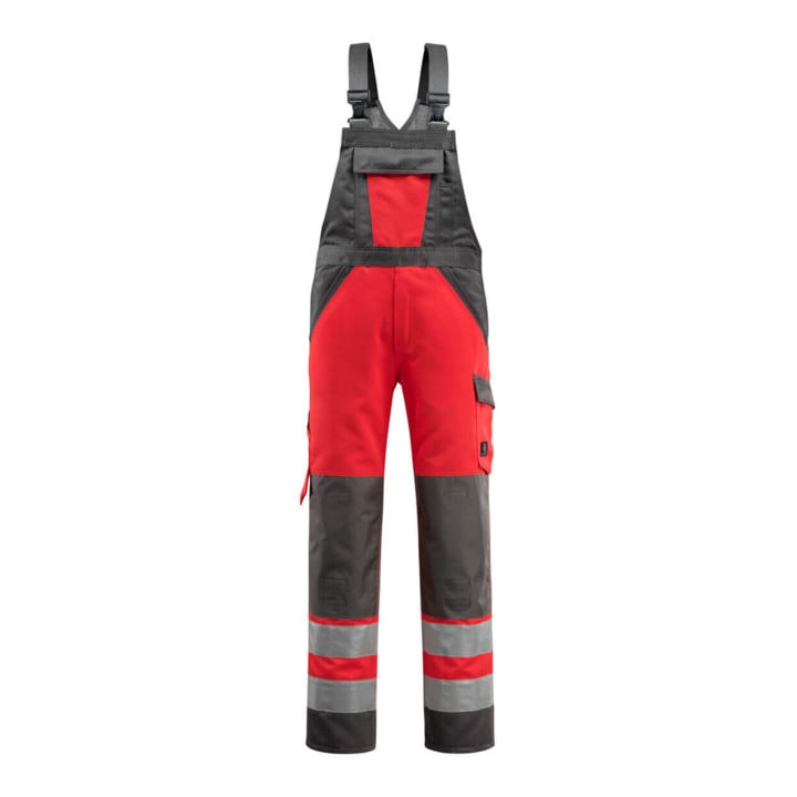 Mascot Latzhose Gosford hi-vis rot/dunkelanthrazit Größe 44