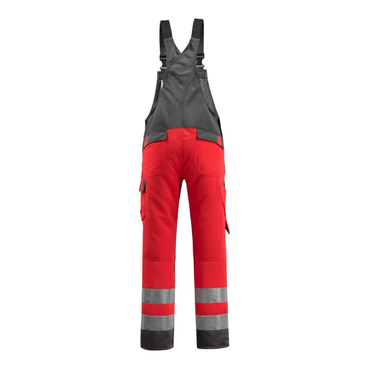 Mascot Latzhose Gosford hi-vis rot/dunkelanthrazit Größe 48