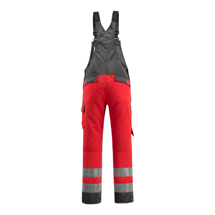 Mascot Latzhose Gosford hi-vis rot/dunkelanthrazit Größe 50