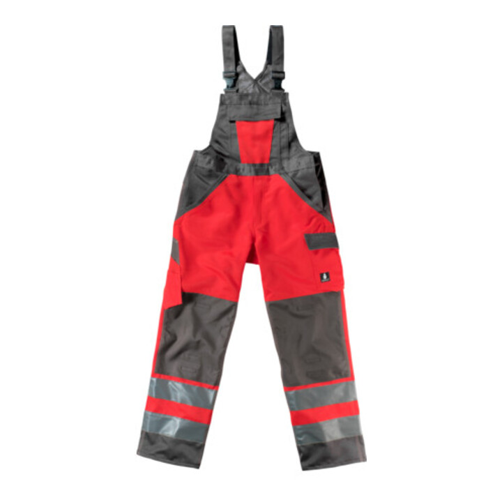 Mascot Latzhose Gosford hi-vis rot/dunkelanthrazit Größe 54